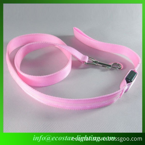 High brightness glowing pet dog leash in dark night